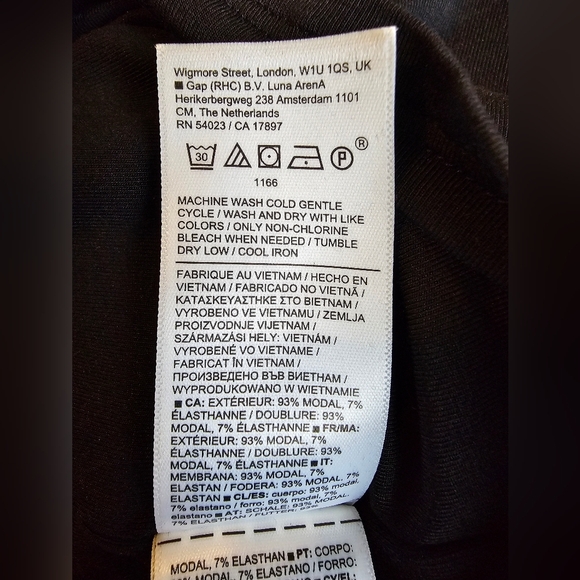 Athleta Santorini Cinch Dress Black Midi  Soft Knit Womens Size SP Soft Comfy - Picture 11 of 11